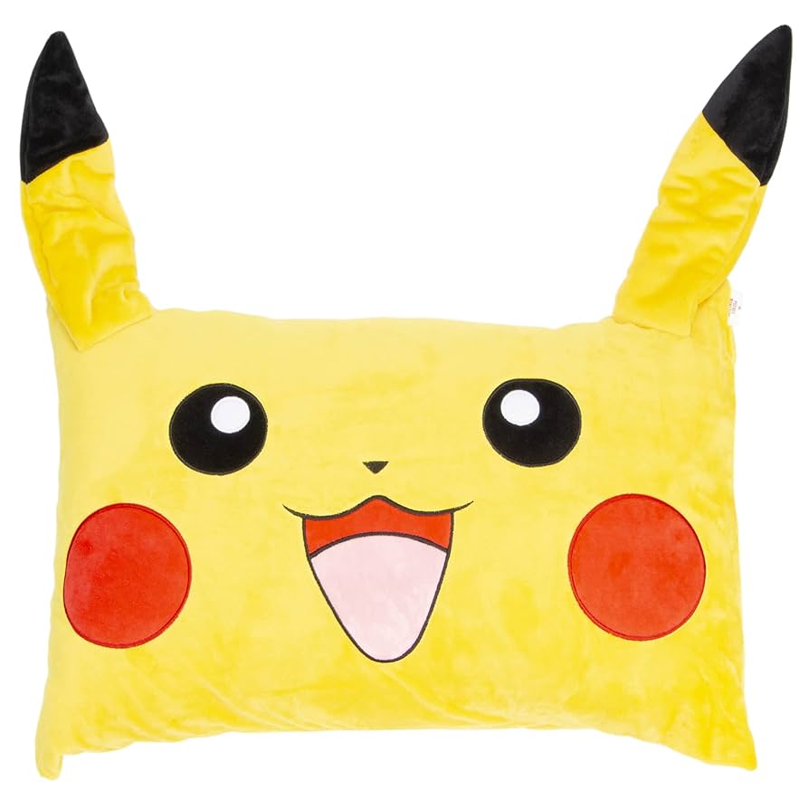 new ポケモン　ピカチュウ　フェイスクッション Amazon.co.jp: ポケピース ぬいぐるみフェイスクッション